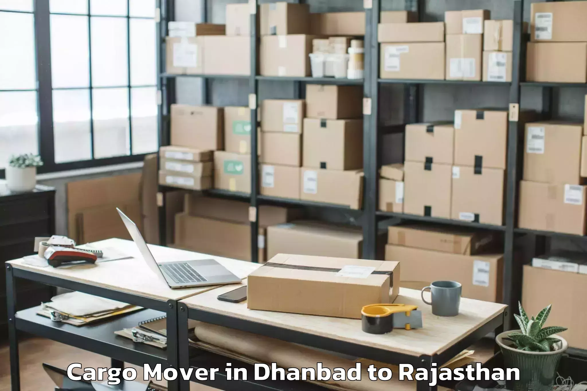 Book Dhanbad to Hindaun Cargo Mover Online